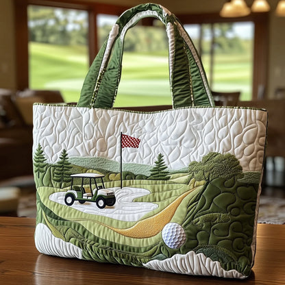 Fairway Dream Quilted Tote Bag
