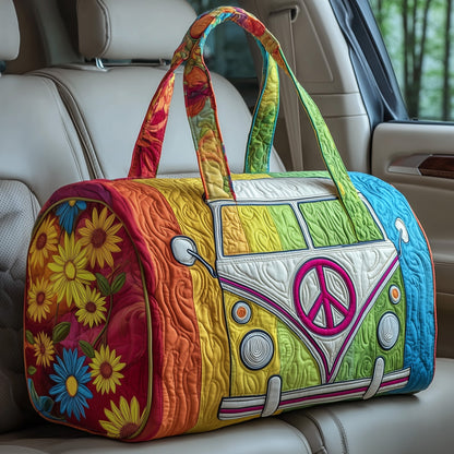 Hippie Van Quilted Duffle Bag