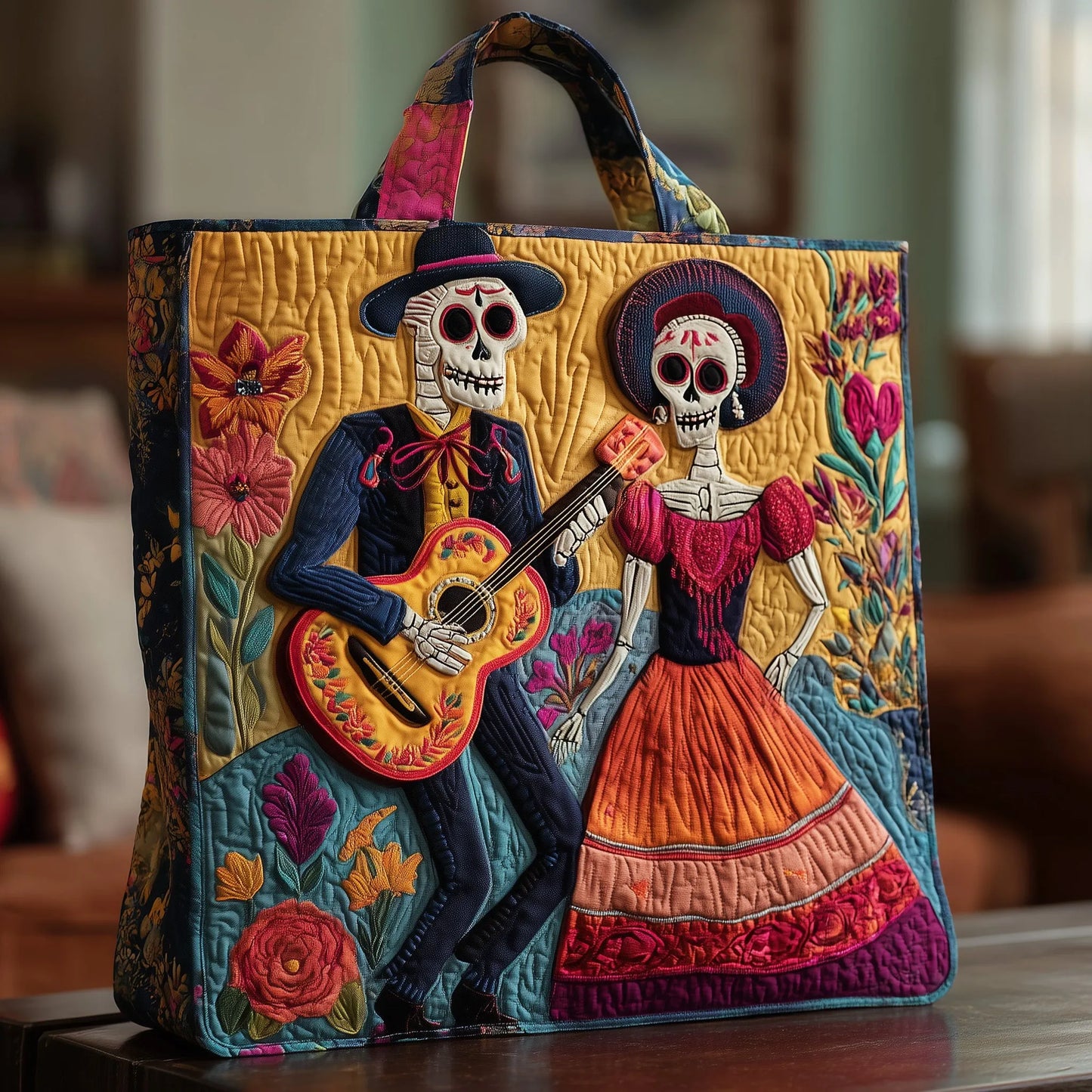 Festival of Souls Quilted Tote Bag