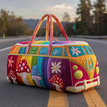 Hippie Van Quilted Duffle Bag