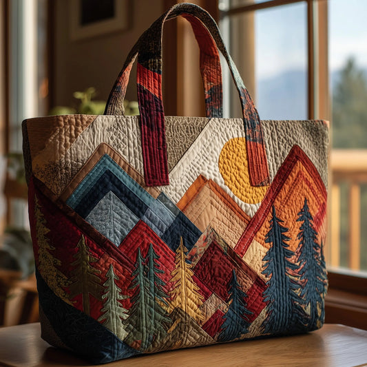 Whispering Pines Quilted Tote Bag