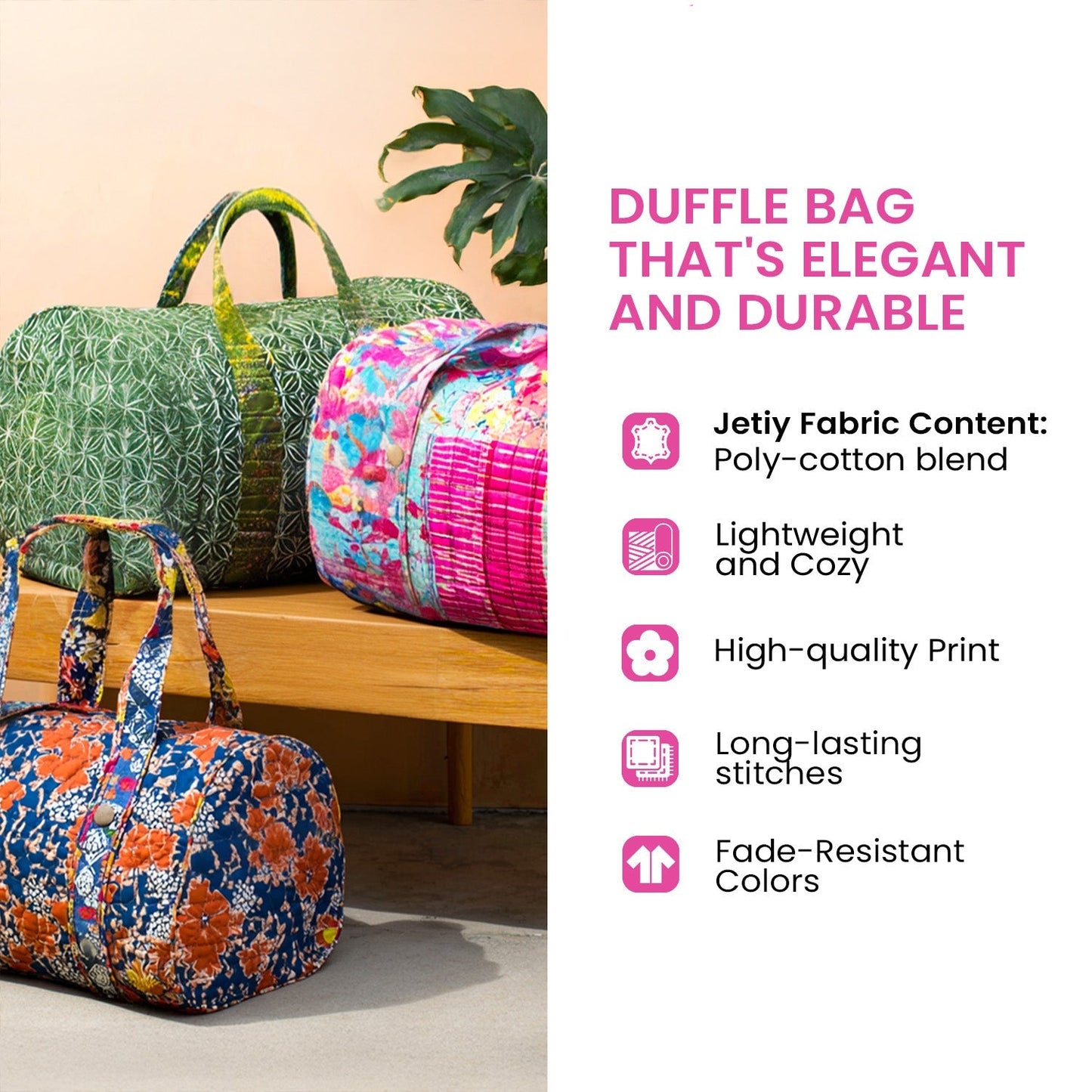 Heritage Paw Quilted Duffle Bag