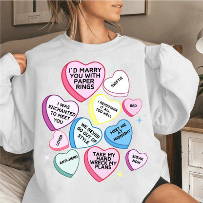 Swiftie Papers Rings Valentine Day Shirt T-Shirt