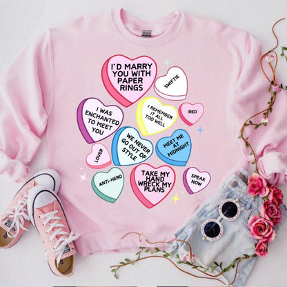 Swiftie Papers Rings Valentine Day Shirt T-Shirt