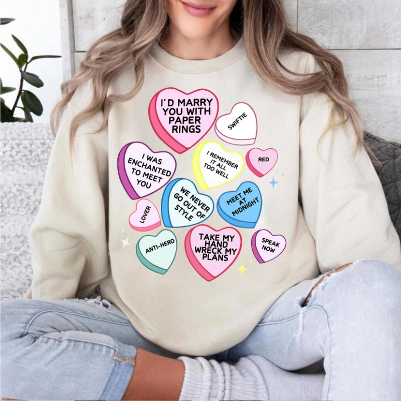Swiftie Papers Rings Valentine Day Shirt T-Shirt