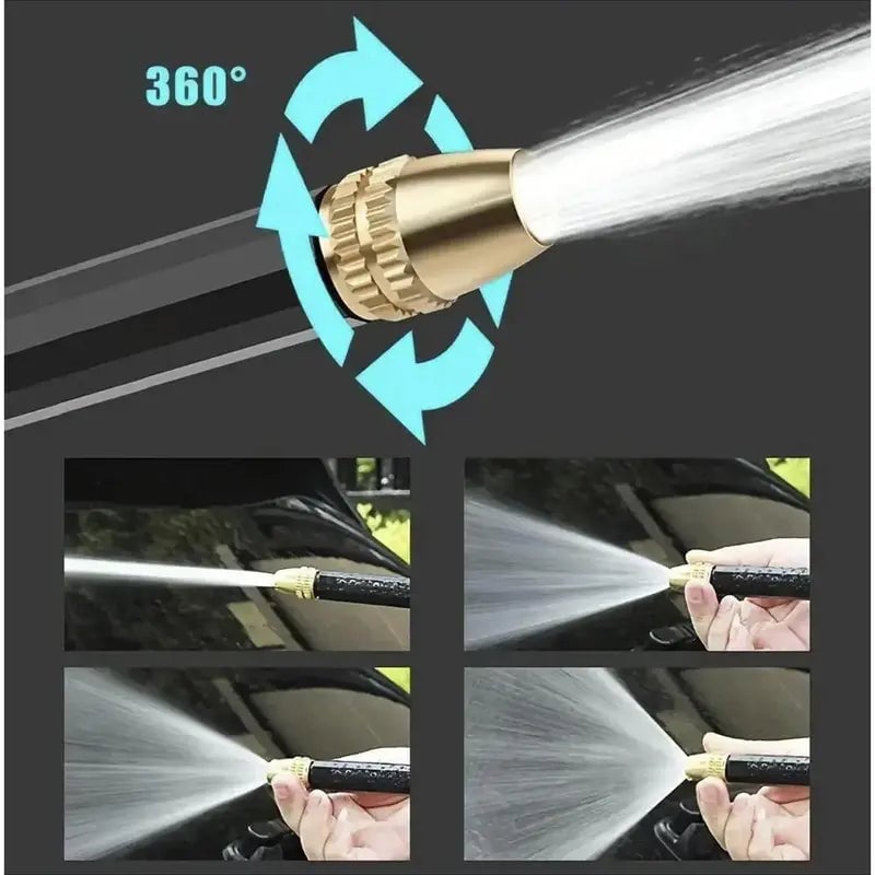 FathersDayGift Portable High Pressure Water Sprayer, Adjustable Garden Hose Nozzle Sprayer, Car Washing & Maintenance To 2