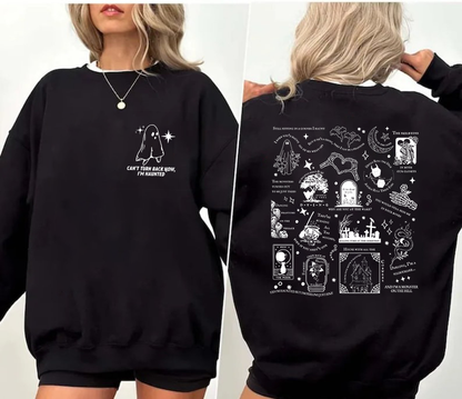 T-shirt/sweat-shirt effrayant pour Halloween, avec paroles de chansons d'Halloween