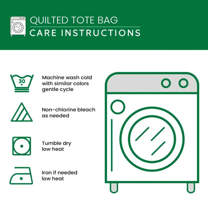 Flamingo Twist Quilted Tote Bag