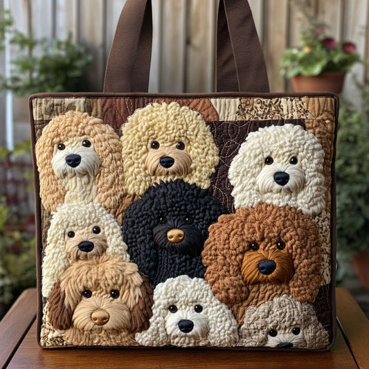 Puppy Pals CP0110201CL Quilted Tote Bag  Animal print