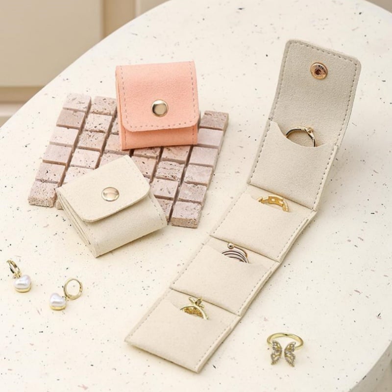 3-Piece Mini Travel Jewelry Bag