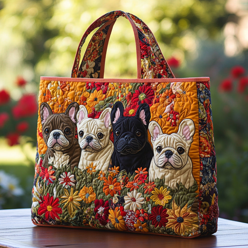 Rustle Snort Quilted Tote  Bag  Animal print