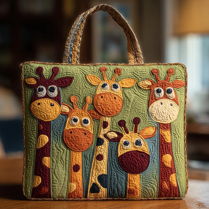 [ Next day shipment ] Tower of Giraffes GFTONT1952 Quilted Tote Bag