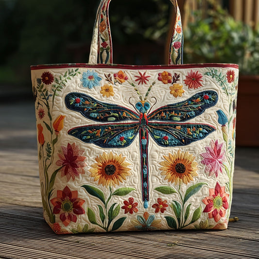 Sassy Flutter Quilted Tote Bag NCU0PT8433  Featured