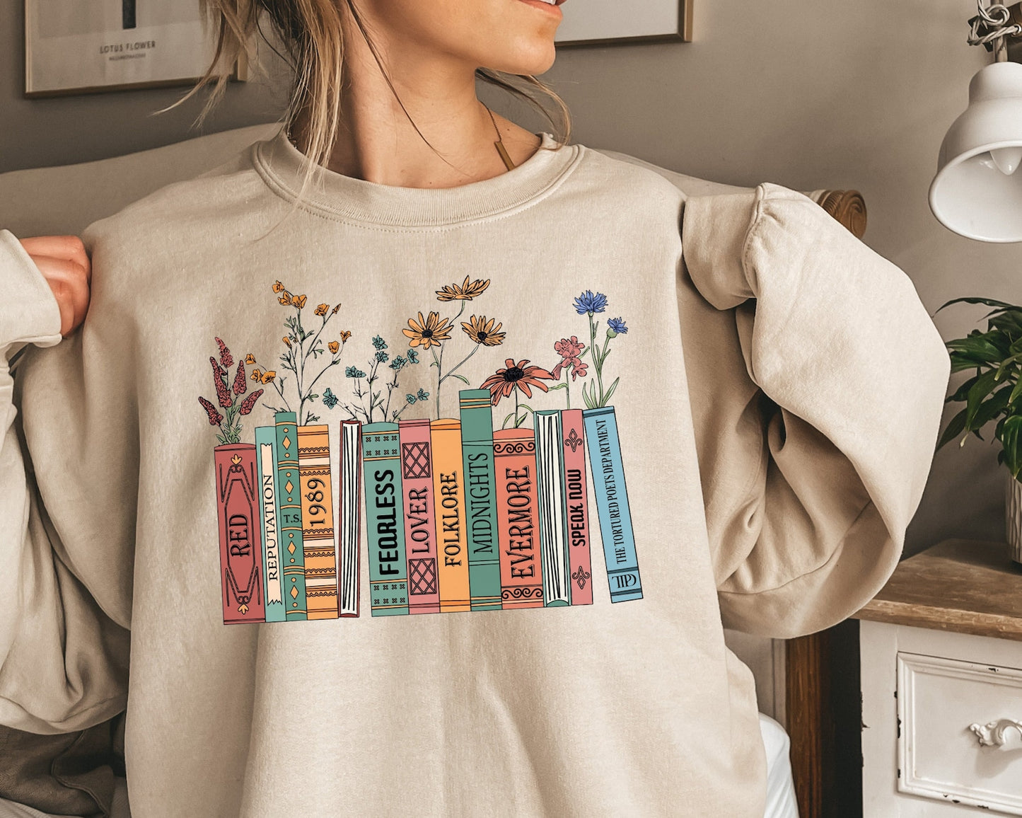 Sweat-shirt Swiftie Albums As Books avec le dernier album