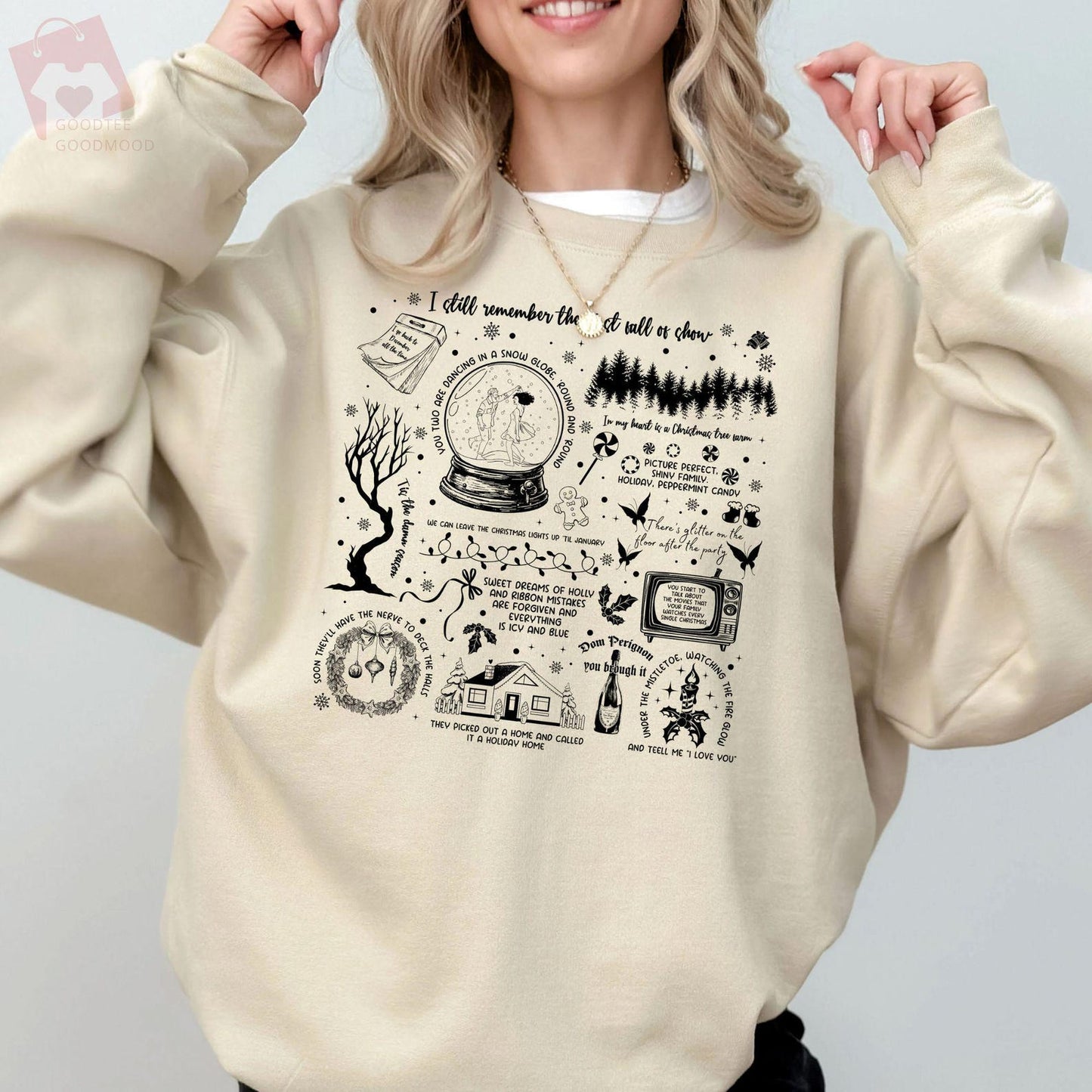 Sweat-shirt de la collection de Noël Swifties Swiftmas, pull d'hiver confortable Swifties