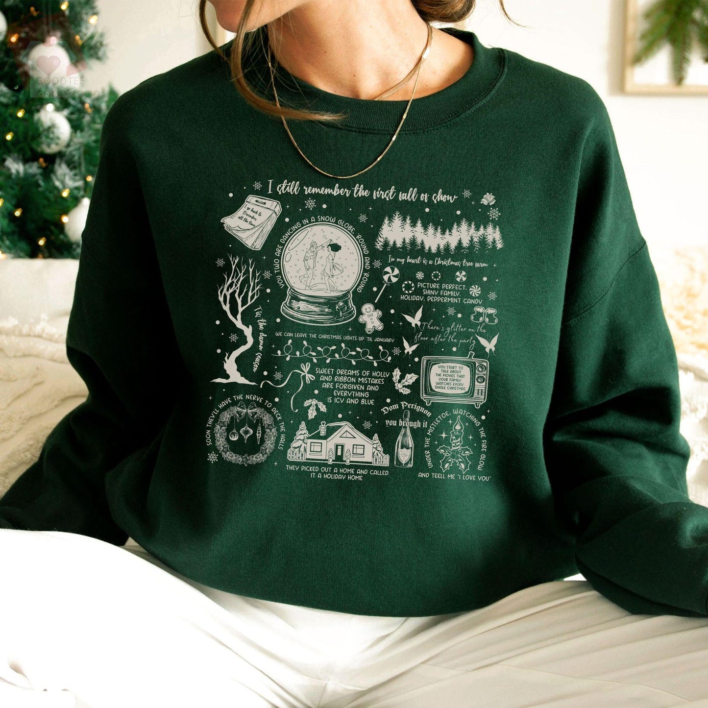 Sweat-shirt de la collection de Noël Swifties Swiftmas, pull d'hiver confortable Swifties