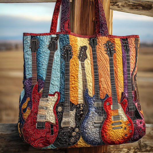 Rustic Guitar Quilted Tote Bag GFTONL5234