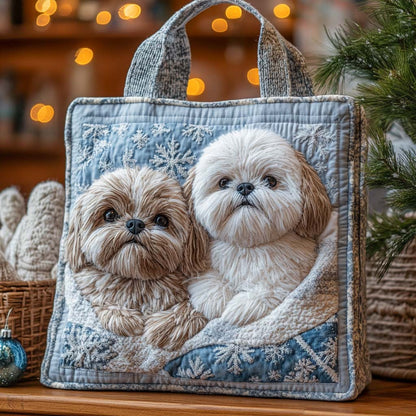 Shih Tzu Quilted Tote Bag