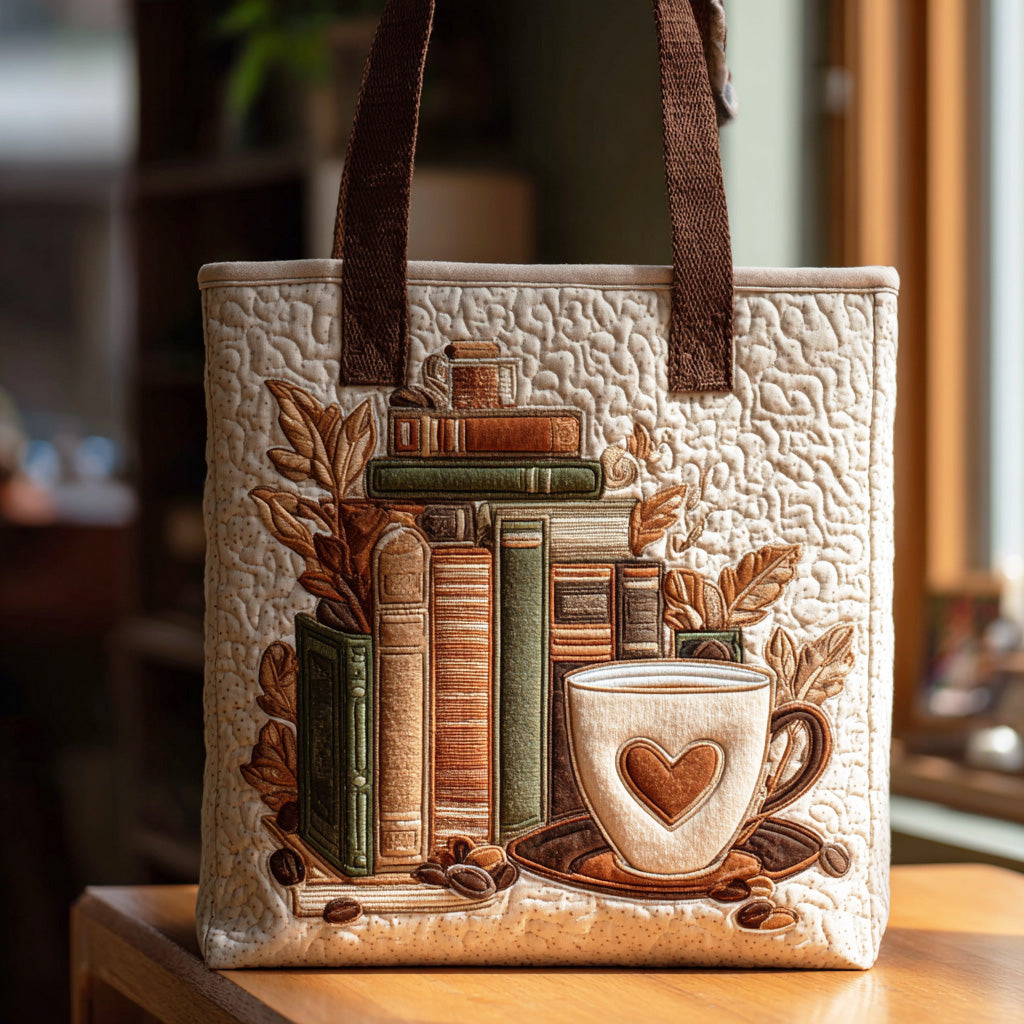 Reading Corner Quilted Tote Bag