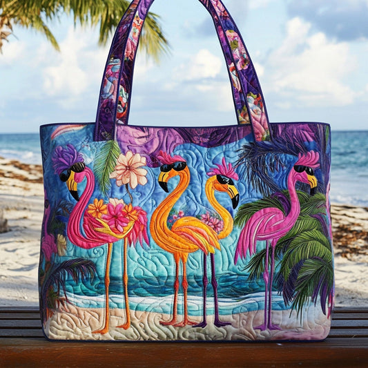 Flock Star Quilted Tote Bag