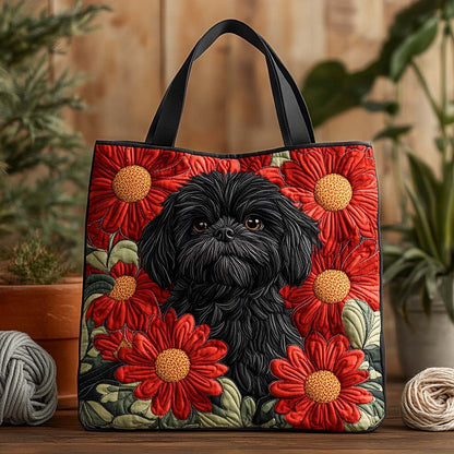 Shih Tzu Quilted Tote Bag