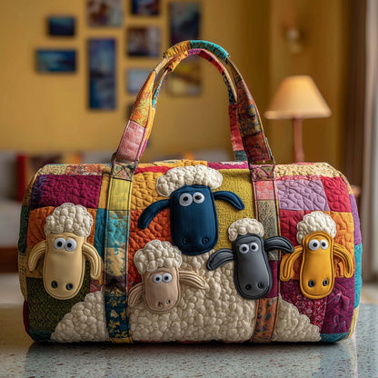 Funky Sheep Quilted Duffle Bag