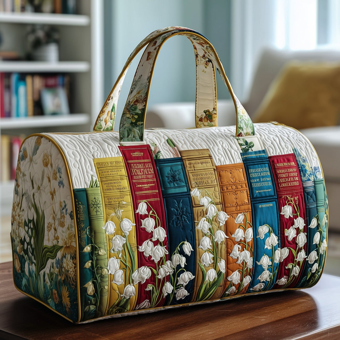 Lily Library Quilted Duffle Bag