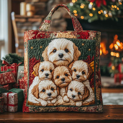 Shih Tzu Quilted Tote Bag