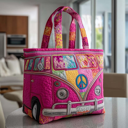 Hippie Ride Quilted Tote Bag GFTOTP9636