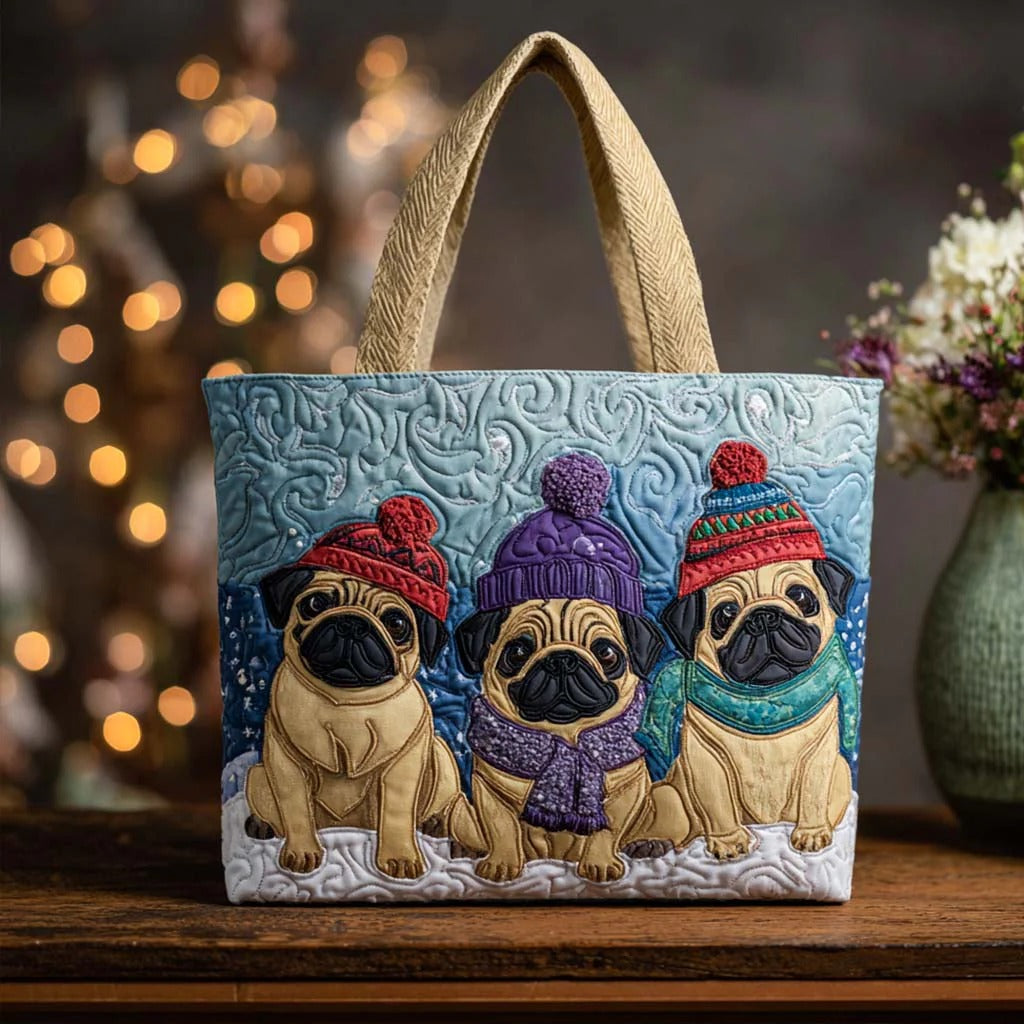 Dutch Dog Glow Quilted Tote Bag