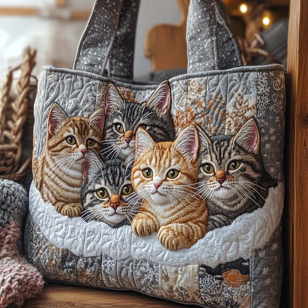 Warm Companions Quilted Tote Bag