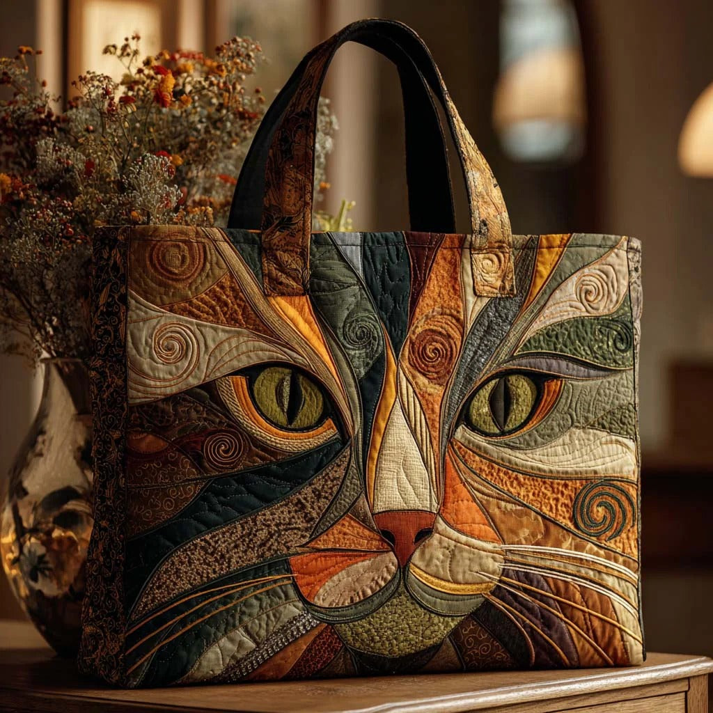 Whisker Glow Quilted Tote Bag