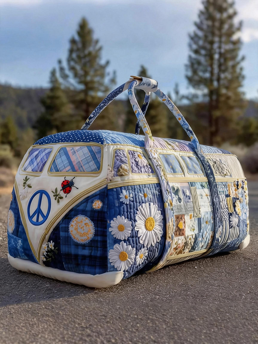 Blossom Path Quilted Duffle Bag