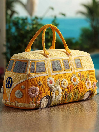 Hippie Van Quilted Duffle Bag