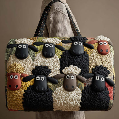 Funky Sheep Quilted Duffle Bag