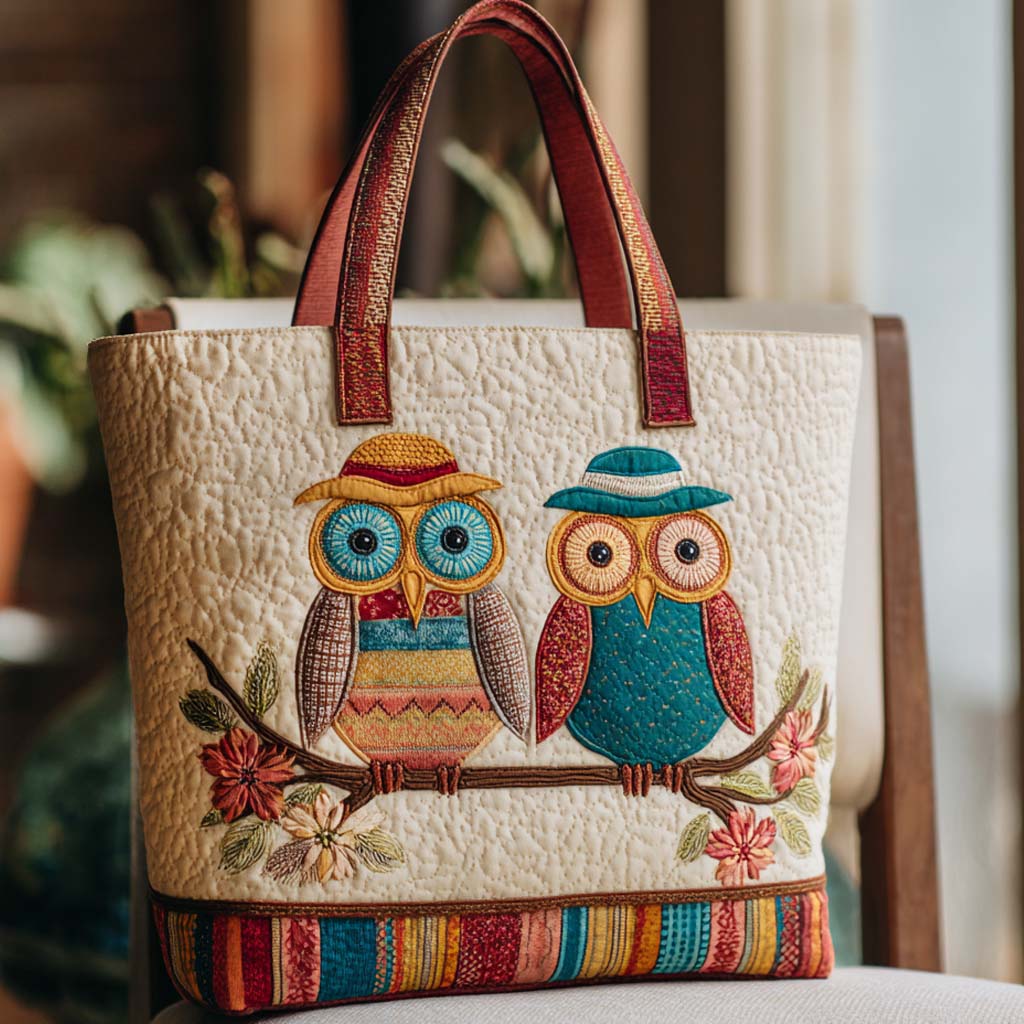 Quiet Flight Quilted Tote Bag