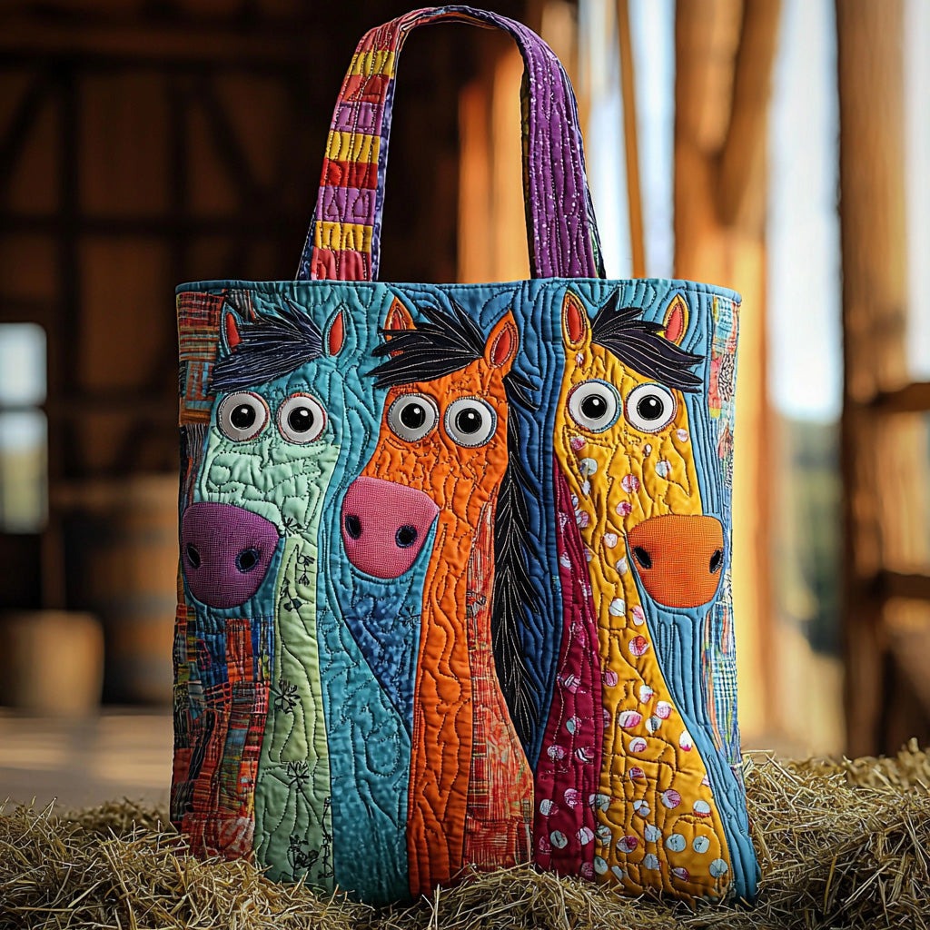 Giddy Glow Quilted ToteBag