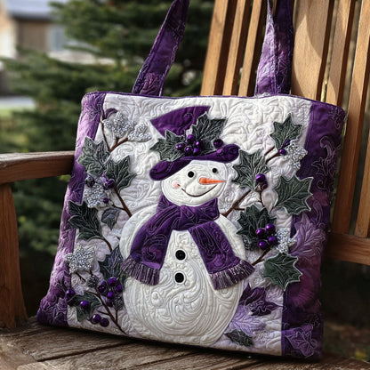 Jolly Snow Days Quilted Tote Bag
