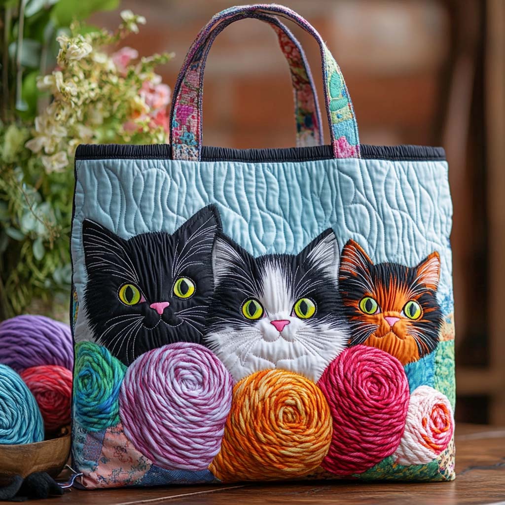 Yarn Guardians Quilted Tote Bag