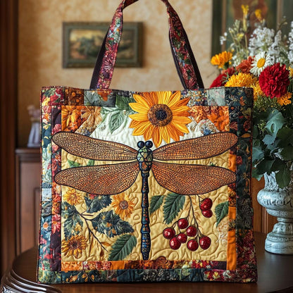 Dragonfly Dream Quilted Tote Bag