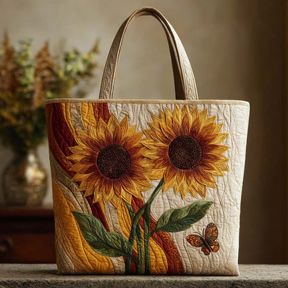 Harvest Glow Quilted Tote Bag