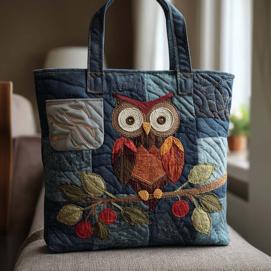 Night Wanderer Quilted Tote Bag