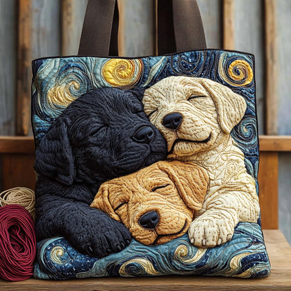 Triple Nap Labrador Quilted Tote Bag