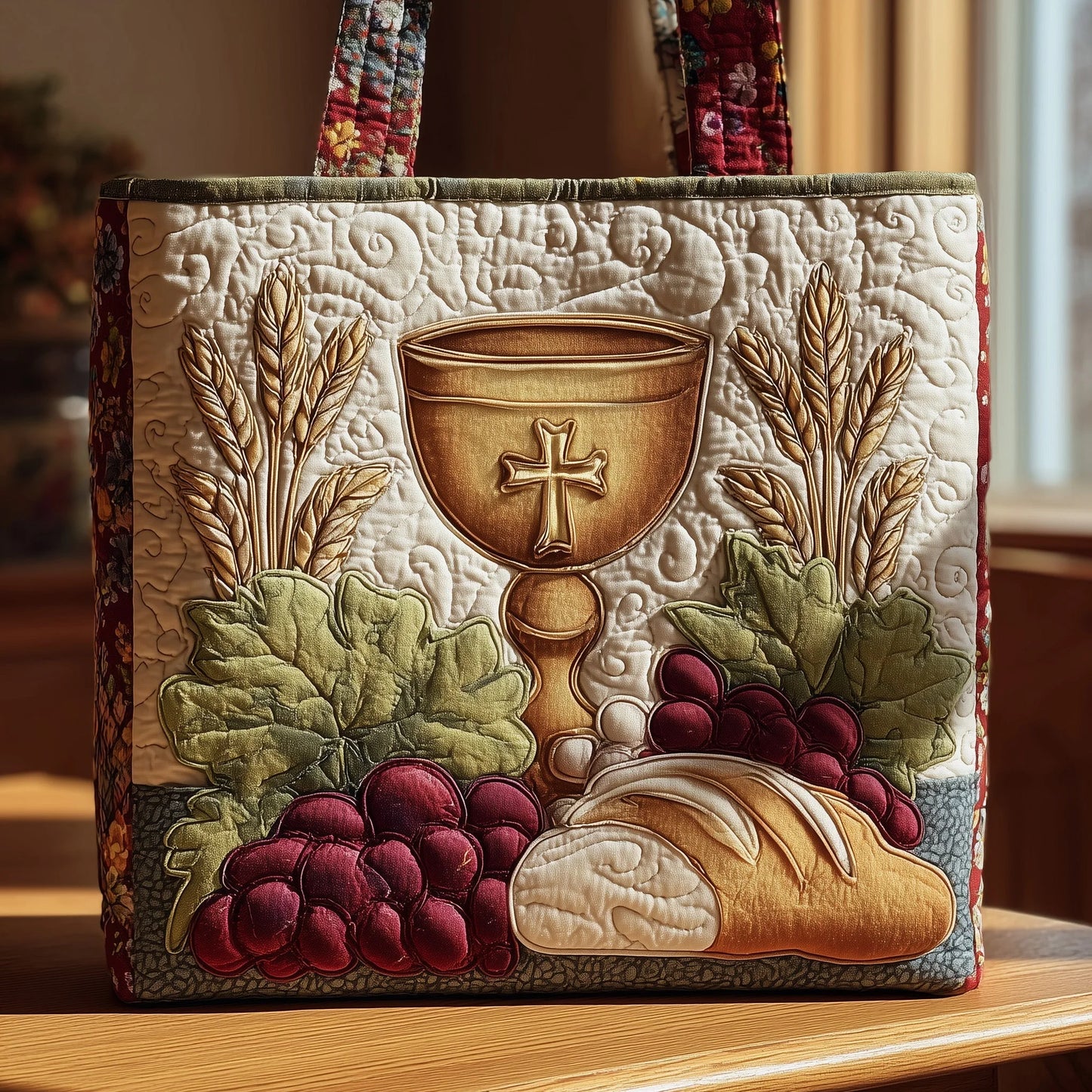 Holy Supper Quilted Tote Bag