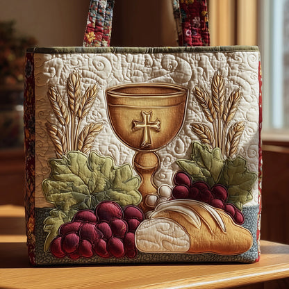 Holy Supper Quilted Tote Bag