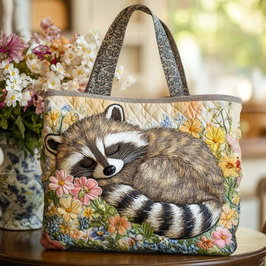 Bandit Dreams Quilted Tote Bag