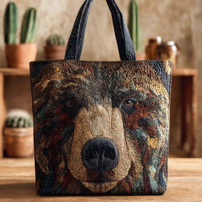 Bear Hollow Quilted Tote Bag