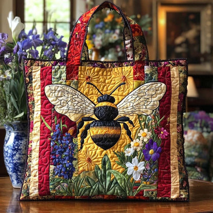 Bee Joy Quilted Tote Bag