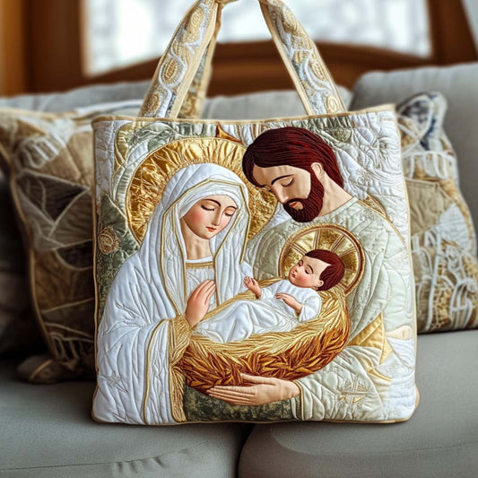 Bethlehem Star Quilted Tote Bag