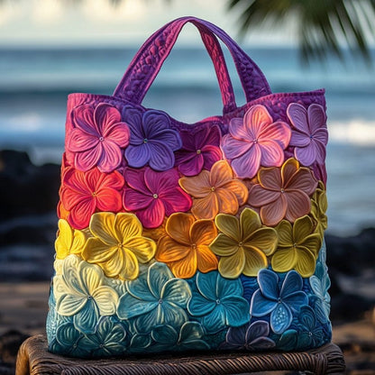 Bloom Vibes Quilted Tote Bag